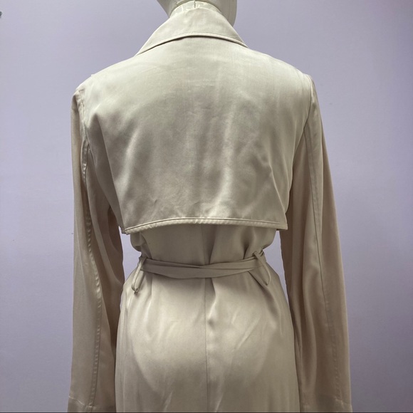 This NEW tan rap coat is from Badgley mischka - Picture 4 of 11